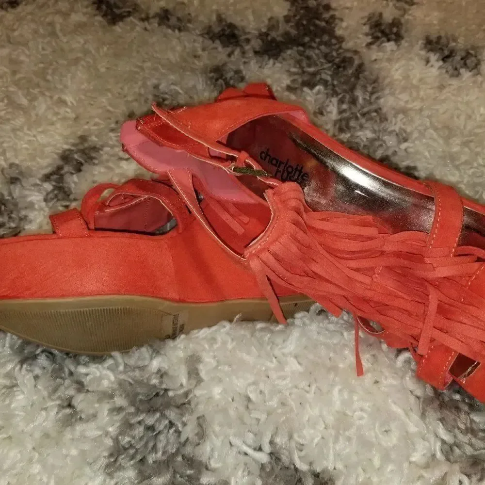 CHARLOTTE RUSSE WEDGE STYLE  OPEN TOE WOMEN